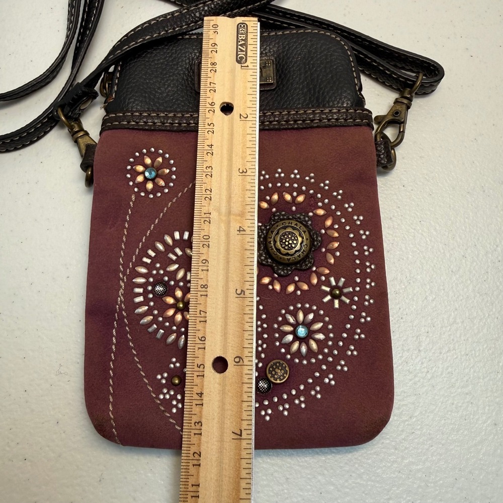 Chala Dazzled Paisley Swirl Cell Phone Corssbody Bag - Picture 7 of 16